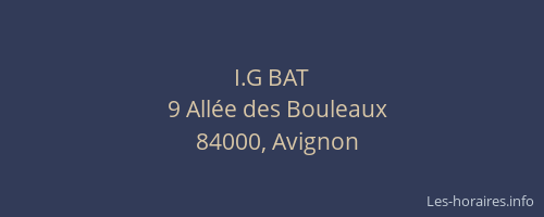 I.G BAT