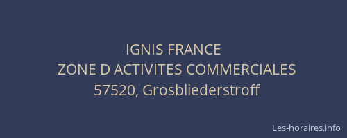IGNIS FRANCE