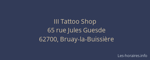 III Tattoo Shop