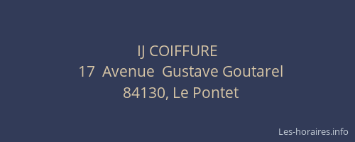 IJ COIFFURE