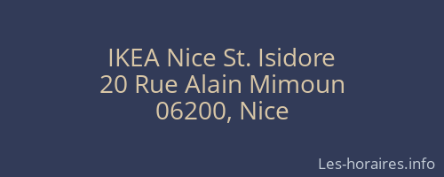 IKEA Nice St. Isidore