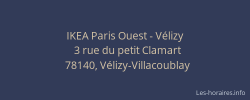 IKEA Paris Ouest - V&eacute;lizy