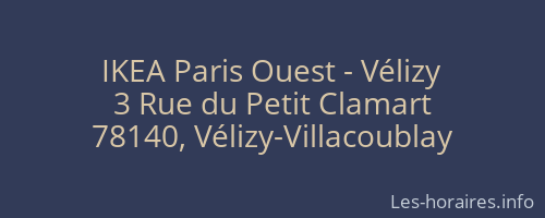 IKEA Paris Ouest - Vélizy