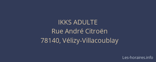 IKKS ADULTE