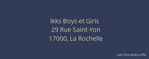 Ikks Boys et Girls