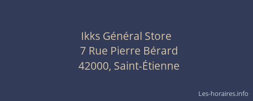 Ikks Général Store