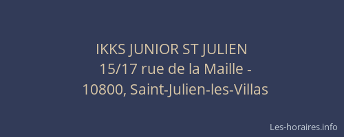 IKKS JUNIOR ST JULIEN