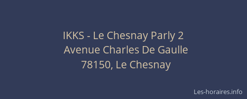 IKKS - Le Chesnay Parly 2