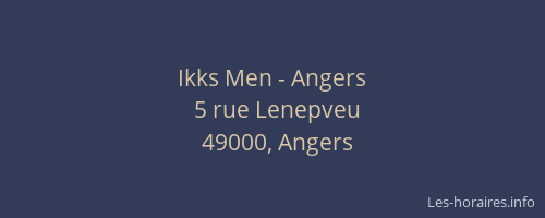 Ikks Men - Angers