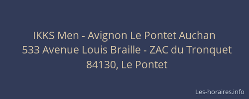 IKKS Men - Avignon Le Pontet Auchan
