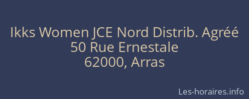 Ikks Women JCE Nord Distrib. Agréé