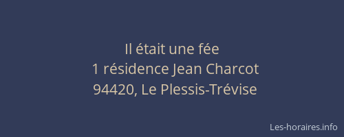 Il &eacute;tait une f&eacute;e