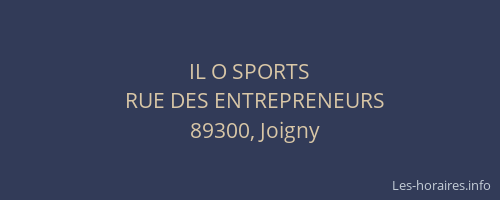 IL O SPORTS