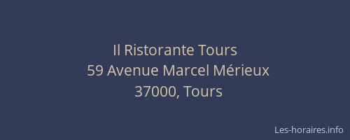 Il Ristorante Tours