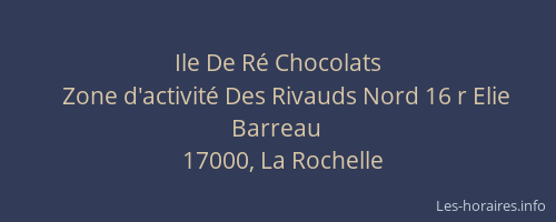 Ile De Ré Chocolats