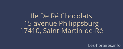 Ile De Ré Chocolats