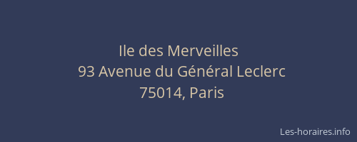 Ile des Merveilles