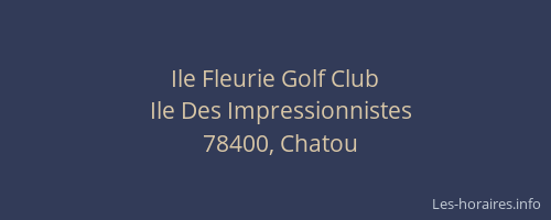 Ile Fleurie Golf Club