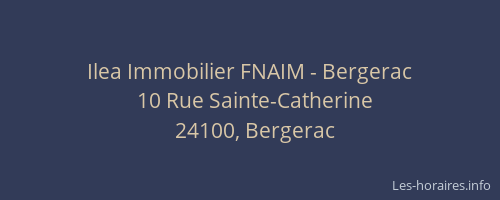 Ilea Immobilier FNAIM - Bergerac