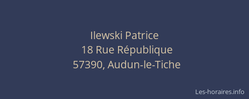 Ilewski Patrice