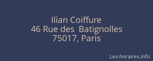 Ilian Coiffure