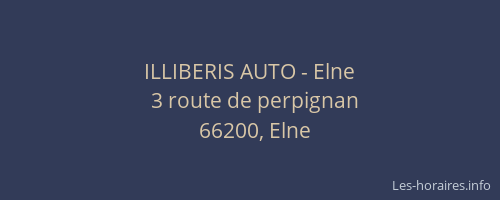 ILLIBERIS AUTO - Elne