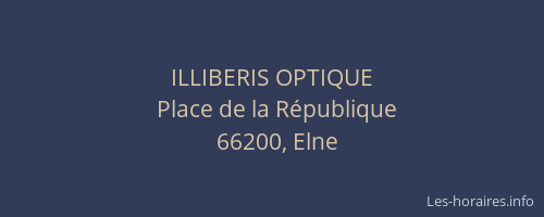 ILLIBERIS OPTIQUE