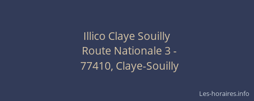 Illico Claye Souilly