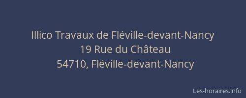 Illico Travaux de Fl&eacute;ville-devant-Nancy