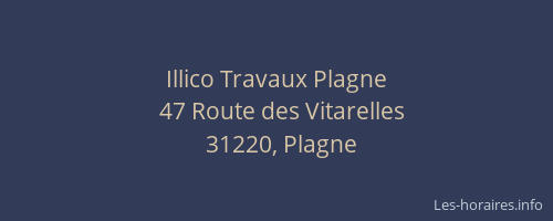 Illico Travaux Plagne