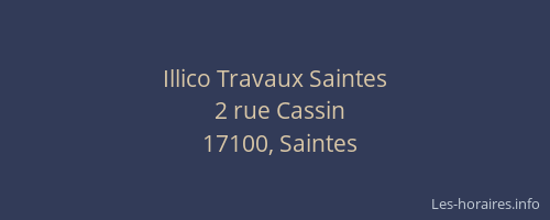 Illico Travaux Saintes