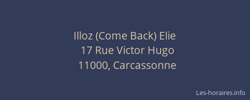 Illoz (Come Back) Elie