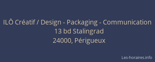 ILÔ Créatif / Design - Packaging - Communication