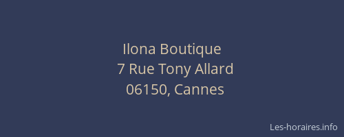 Ilona Boutique