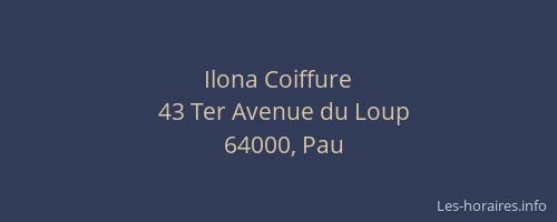 Ilona Coiffure