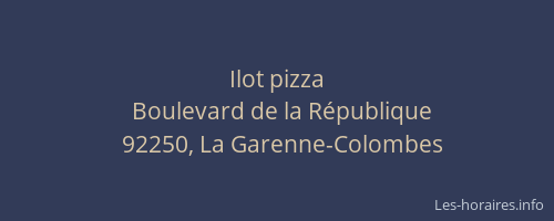 Ilot pizza