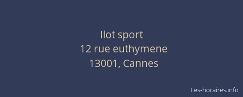 Ilot sport
