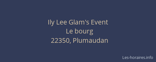 Ily Lee Glam's Event
