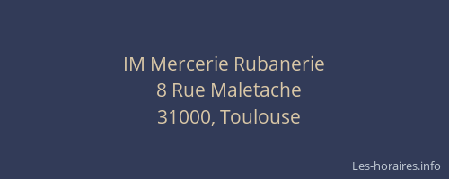 IM Mercerie Rubanerie