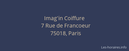 Imag'in Coiffure