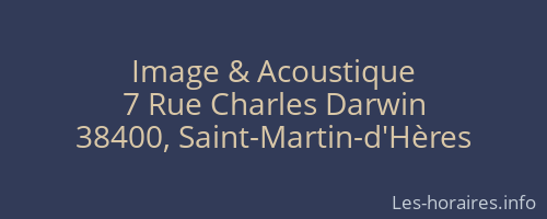 Image & Acoustique