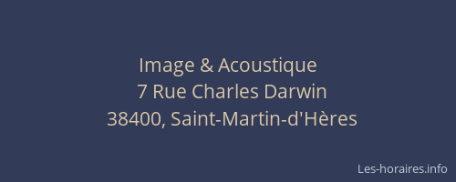 Image & Acoustique