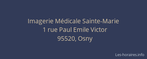 Imagerie Médicale Sainte-Marie