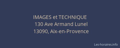 IMAGES et TECHNIQUE