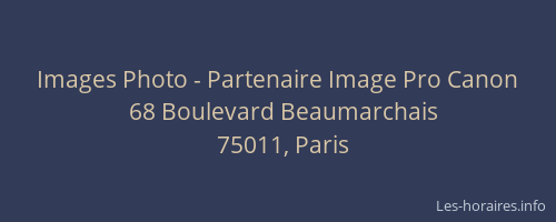 Images Photo - Partenaire Image Pro Canon