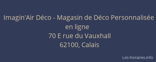 Imagin'Air Déco - Magasin de Déco Personnalisée en ligne