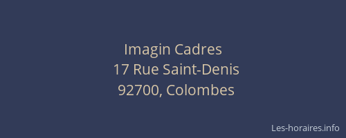 Imagin Cadres
