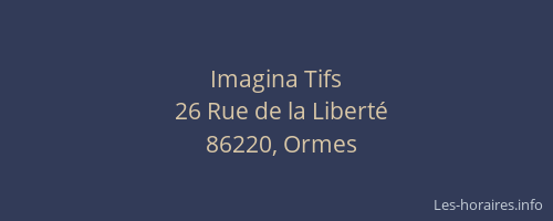 Imagina Tifs