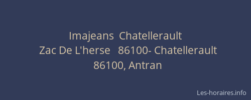 Imajeans  Chatellerault