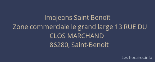 Imajeans Saint Benoît